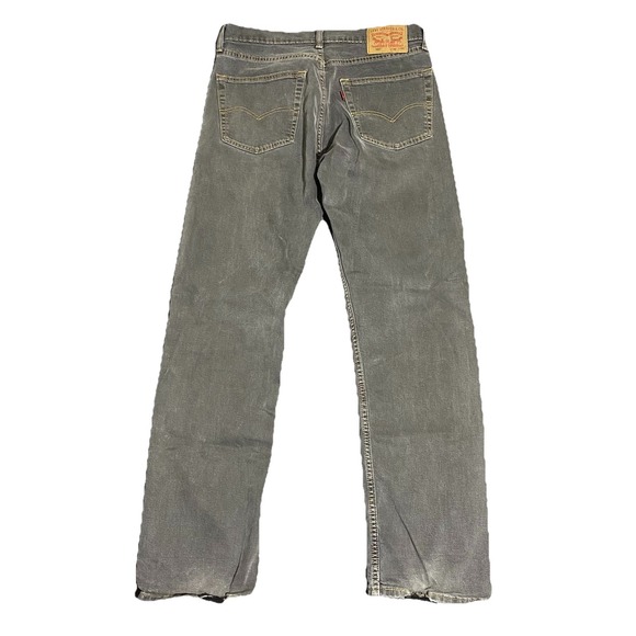 Levi's Other - Levi's 505 Jeans Gray Regular Fit Straight Leg Stretch Denim Skater Distressed